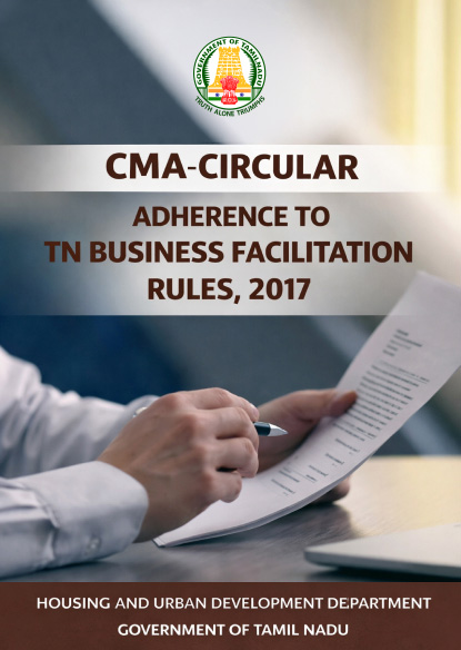 CMA-Circular - Adherence to TN Business Facilitation Rules, 2017