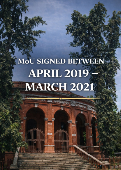 MoUs Signed between April 2019 & 2021 March — Tamil Nadu policy
